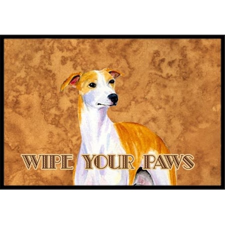 Carolines Treasures LH9449JMAT 24 X 36 In. Whippet Wipe Your Paws Indoor Or Outdoor Mat